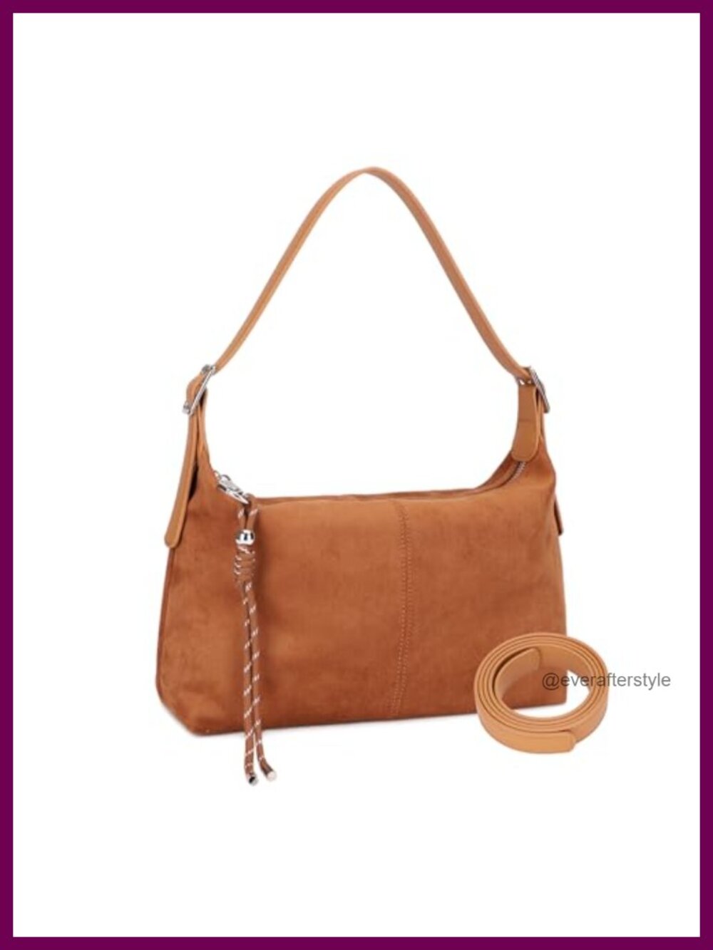 Vegan Leather Crossbody Bag Adjustable Strap Shoulder Purse